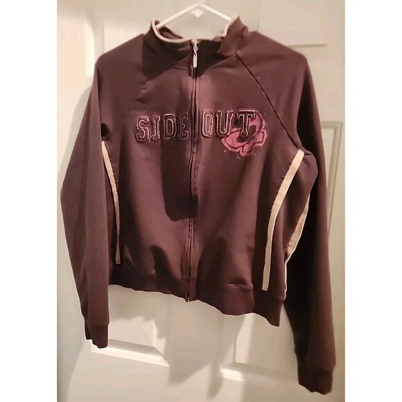 Sideout Zip Up Womens Brown Large - Picture 3 of 6